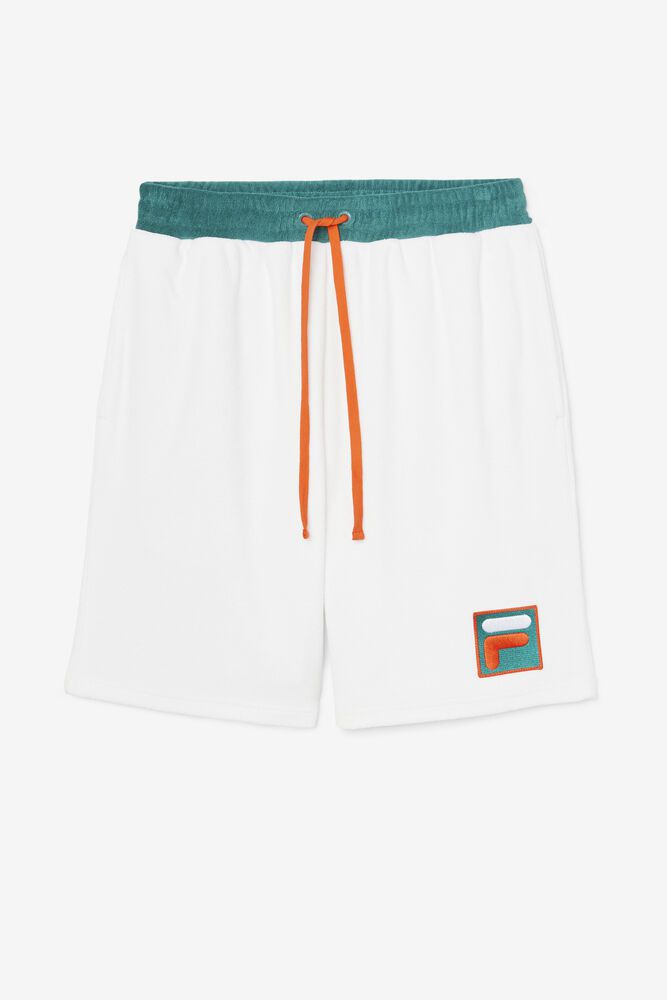 Fila Kanola White Shorts Mens - NZ 12693-QMPF